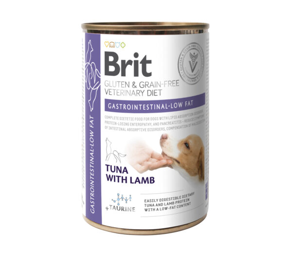 Brit Veterinary Diet Gastrointestinal - Low Fat konserv koerale 400g