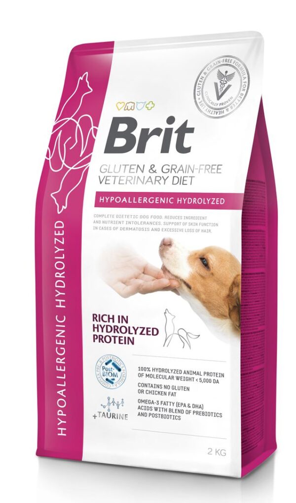 Brit Veterinary Diet Hypoallergenic Hydrolyzed erisööt koertele 2kg