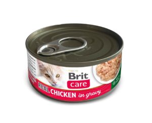 Brit Care Real Chicken in gravy konserv kassidele 80g