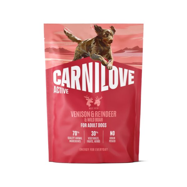Carnilove Active Venison & Reindeer & Wild Boar koeratoit 1,5kg