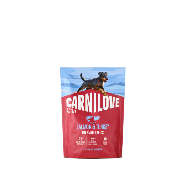 Carnilove Active Salmon & Turkey Adult Small Breed koeratoit 1,5kg