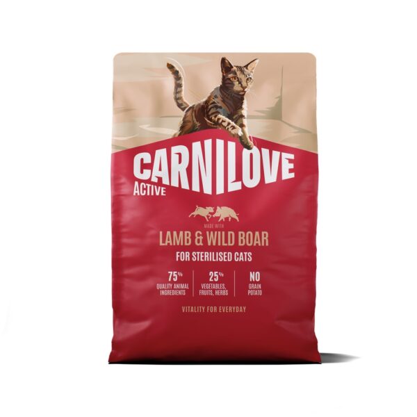 Carnilove Active Lamb & Wild Boar Adult Sterilised kassitoit 2kg