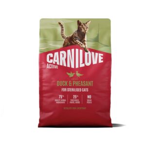 Carnilove Active Duck & Pheasant Adult Sterilised kassitoit 2kg