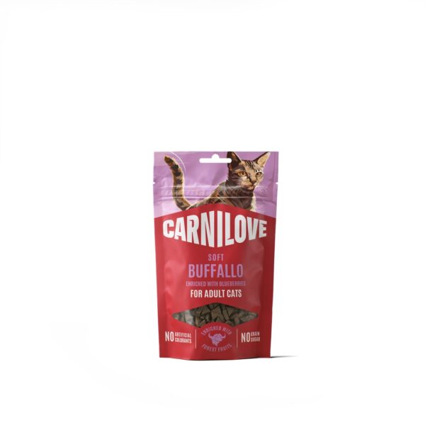 Carnilove Buffalo with Blueberries maiused kassile 50g
