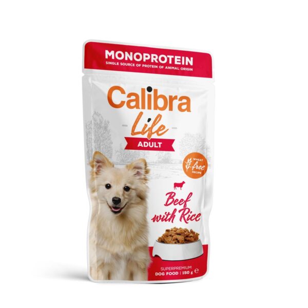 Calibra Life Adult Beef märgtoit koertele 150g