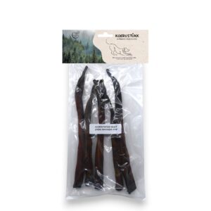 Koerustükk kuivatatud veise saba nahaga 25-35cm koerale 200g