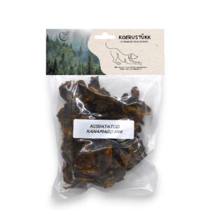 Koerustükk kuivatatud kanamagu koerale 100g