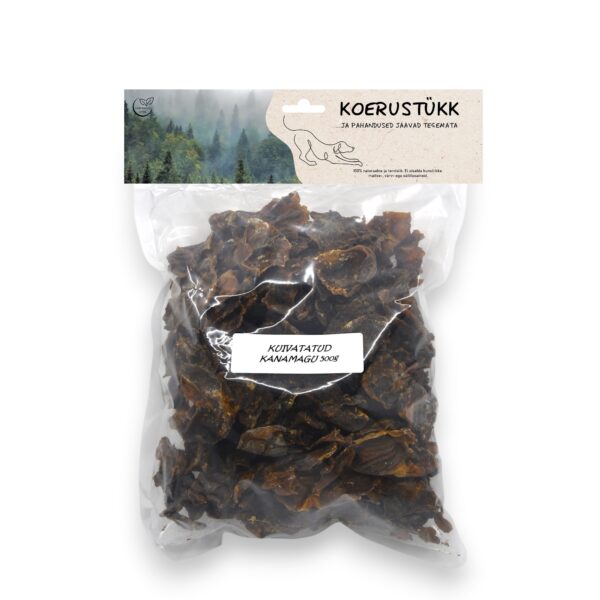 Koerustükk kuivatatud kanamagu koerale 500g