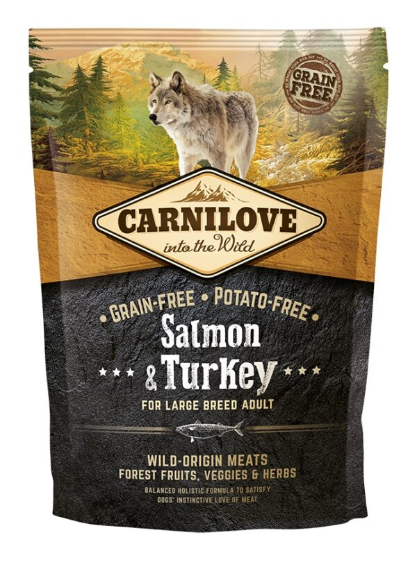 Carnilove Salmon & Turkey for Large Breed Adult koeratoit 1,5 kg